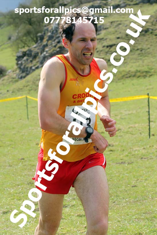 Masters men 2021 NECAA Cross Country Relays, Thornley Farm, Peterlee, Saturday, April 10th. Photo: David T. Hewitson/Sports for All Pics